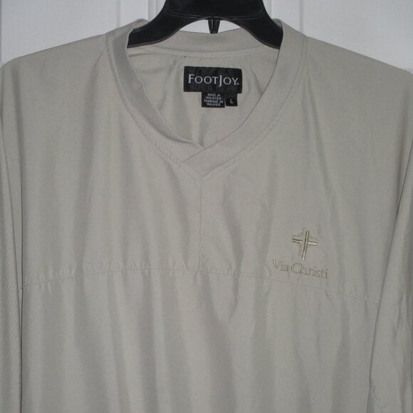 FootJoy Mens L/S "Via Christi" Kansas Healthcare Provider Windbreaker NWOT - L - Picture 1 of 3